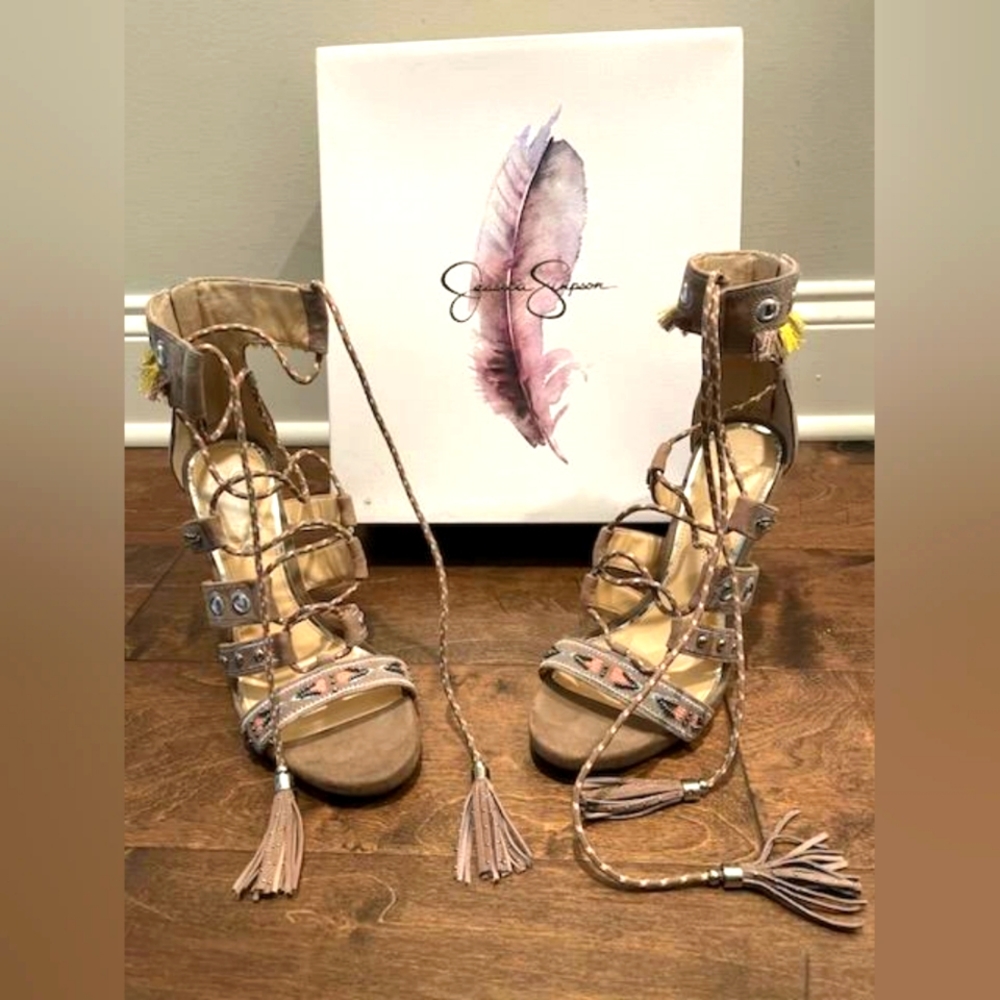 Jessica Simpson heels sandals Size 7.5